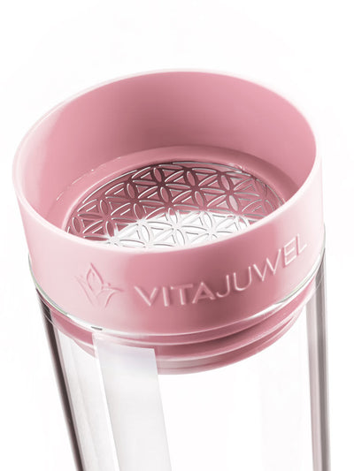 VitaJuwel Sana Crystal Water Carafe, BEAUTY, Blossom Rose